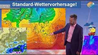 StandardWettervorhersage 0209102024 Wolken Wind amp Regen mit Alpenschnee dann milder mit Föhn [upl. by Knarf]