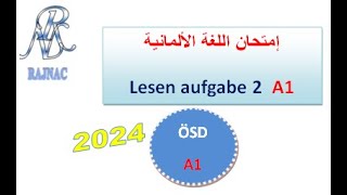 LESEN Aufgabe 2 ÖSD A1 [upl. by Fiester938]