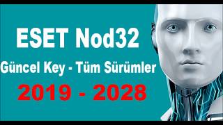 NOD32 Güncel Key 2019  2028 [upl. by Etsirk612]