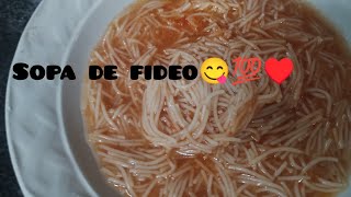 Sopa de fideo [upl. by Namrac]