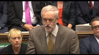 Jeremy Corbyns first PMQs as Leader of the Opposition 16 September 2015 [upl. by Zola]