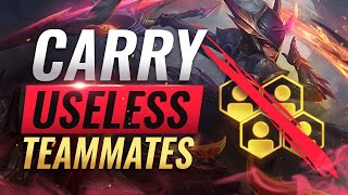 How To HARD CARRY USELESS Teammates in Ranked  League of Legends Season 10 [upl. by Merla180]