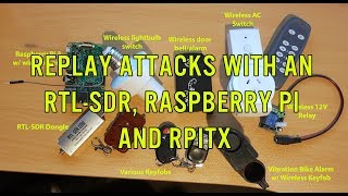 Replay Attacks at 433 MHz with RTLSDR and a Raspberry Pi running RPiTX [upl. by Moina774]