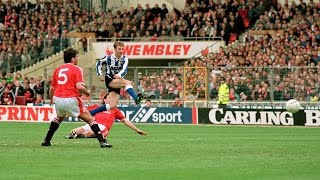 Sheffield Wednesday 1 Manchester United 0  Rumbelows Cup final winning goal [upl. by Latonia]