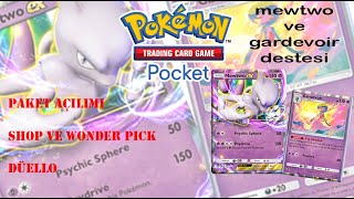 Pokemon Tcg Pocket Paket Açılışı ve Mewtwo Destesi [upl. by Attiuqehs]