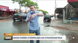 IDOSO MORRE ATROPELADO AO ATRAVESSAR RUA [upl. by Auohc]