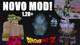 NOVO MOD de DRAGON BALL para a versão 120 do MINECRAFT [upl. by Poulter929]