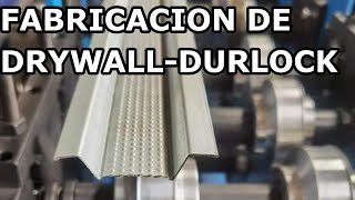 LATAMSTEEL  CONFORMADORA DE PERFIL DURLOCK DRYWALL TABLAROCA MONTANTES Y SOLERAS [upl. by Robena]