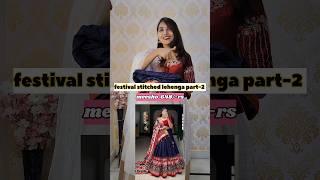 Festive patol design lehenga from Meesho meeshohalfsaree meeshostitchedlehenga trendinglehenga [upl. by Ujawernalo]