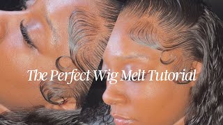 THE PERFECT WIG MELT DOWN TUTORIAL  VERY DETAILED  CHARMING TRESSES HAIR EXTENSIONS [upl. by Aisayn525]