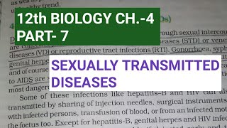 Class 12 biology chapter 4part 7sexually transmitted diseasesby study with farru [upl. by Aiynot]