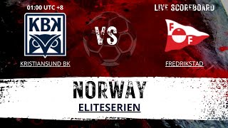 Kristiansund BK VS Fredrikstad NORWAY Eliteserien LIVESCORE [upl. by Eitak]