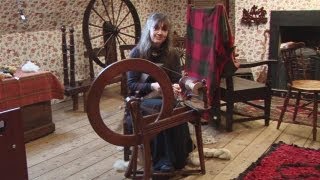 How To Spin Yarn On A Spinning Wheel [upl. by Etyak316]