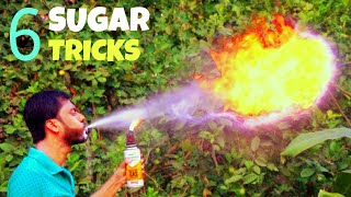 6 Awesome Sugar Tricks  Science Experiments With Sugar [upl. by Shaia434]