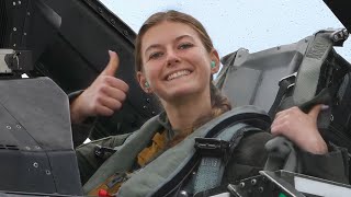 USAFA Cadet Fly in F16D Fighting Falcon Fighter Jet for Operation Air Force • US Air Force [upl. by Endor377]