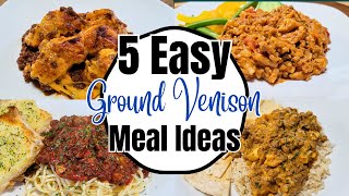 Ground Venison Recipes  Venison Cooking for Beginners  Simple and Tasty Venison Meal Ideas [upl. by Nyleikcaj363]