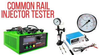 Common rail injector tester  injector perssure and firing [upl. by Ateuqram70]