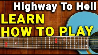 Highway To Hell  ACDC  Guitar Chords and Tabs Full Tutorial [upl. by Eelsnia]