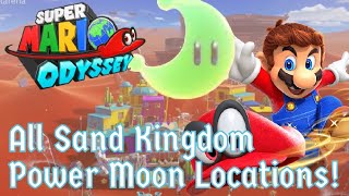 All Sand Kingdom Power Moon Locations  Super Mario Odyssey Tutorial [upl. by Ttelracs]