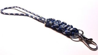 How to make a Paracord lanyard Using the Cobra Stitch Knot [upl. by Rotsen]