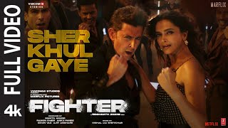 FIGHTER Sher Khul Gaye Full Video Hrithik Deepika VishalSheykhar Benny Shilpa Kumaar [upl. by Saber]