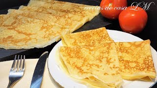 COMO HACER CREPES FÁCILES Y TIERNOS  PANQUEQUES [upl. by Imoen]