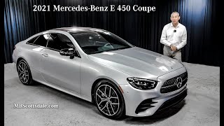 Refreshed  2021 MercedesBenz E 450 Coupe review from Mercedes Benz of Scottsdale [upl. by Doughman]