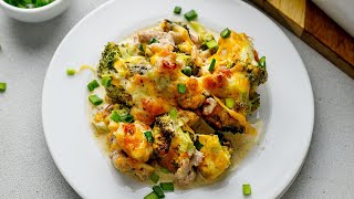 Keto Chicken Bacon Ranch Casserole Super Easy Recipe [upl. by Ecadnac]