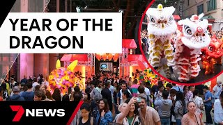 Sydney holds largest Lunar New Year celebrations for year of the dragon  7 News Australia [upl. by Ginsberg]