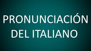 Italiano  Lección 1  Pronunciación [upl. by Ellenrahc588]