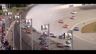 Michigan Speedway Big Crash From the Stands 2024 FireKeepers Casino 400 [upl. by Alo]