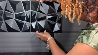 3D wall panels using dollar tree foam board [upl. by Eillib]