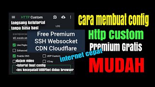 Cara membuat config http custom premium httpcustom [upl. by Novahs]