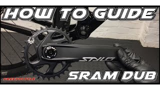 SRAM TRUVATIV DUB Crankset Removal amp Installation Guide [upl. by Huskamp]