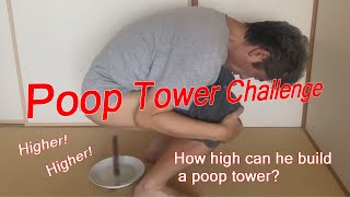 Poop Tower Challenge unbelievable ending long ver [upl. by Nomled106]