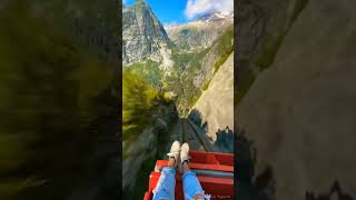 Mountain Coaster Oeschinensee Kandersteg Switzerland 4K kandersteg oeschinensee switzerland [upl. by Tonl824]