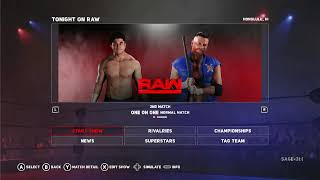 WWE 2K18 Nintendo Switch Universe Mode Episode 1 [upl. by Nonnek]