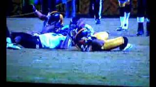 Steelers Big Hit on Ravens 11809 AFC Championship game [upl. by Linder]