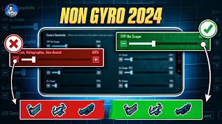 🔥MAKE YOUR PERFECT NON GYRO SENSITIVITY 2024  BEST NON GYRO SENSITIVITY FOR LASER SPRAY BGMIPUBG [upl. by Akinek]