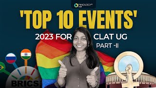 Top events of 2023 for CLAT UG  Part II [upl. by Hardan200]