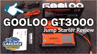 Gooloo GT300 3000A Fast Charging Jump Starter Review [upl. by Ainehta748]