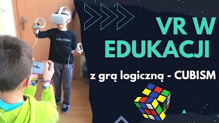 Układanie klocków w VR na terapii pedagogicznej 🎲 aplikacja CUBISM 🧠 😁 [upl. by Eldnar]