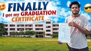 Finally 😍 I got my graduation certificate 😎🔥Tamil Motovlogging  Grey moto ❤️ [upl. by Woolson]