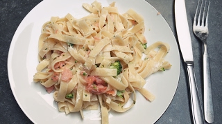 Tagliatelle Zalm amp Broccoli  Makkelijk Recept [upl. by Ttenaj943]