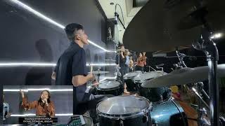 Itataas Itatanghal Isisigaw  Marlon and Joanne Oliveros  Drum Cover [upl. by Enihsnus]