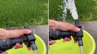 Hand Electric Drill Pump Demo 2021 Does it Work？ [upl. by Faust]