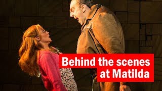 Behind the scenes at Matilda the Musical  Dressing Room Confessions [upl. by Adekram524]