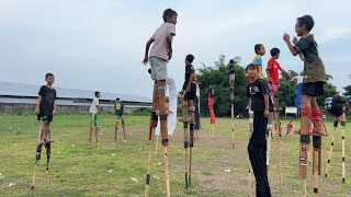 Parade jangkungan Lapangan Aspen Bodesari 27 Desember 2023 [upl. by Bowles]