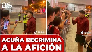 ACUÑA dialoga con la AFICIÓN tras al CRÍTICAS al SEVILLA FC [upl. by Koah]