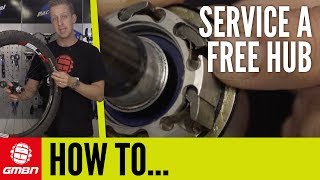 How To Service A Free Hub Body  Mountain Bike Maintenance [upl. by Anaet]